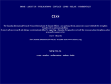 Tablet Screenshot of ciss.ca